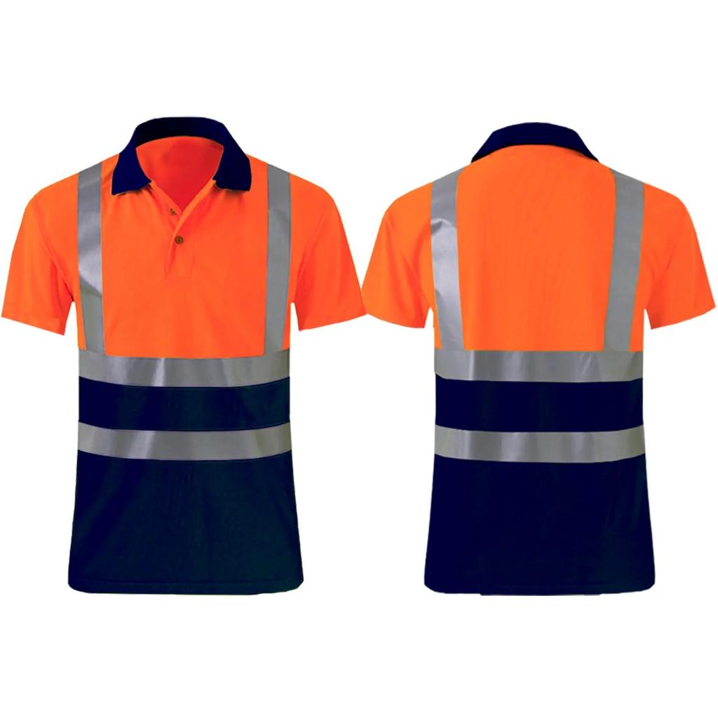 Dressworks Hi Vis Polo Short Sleeve Orange